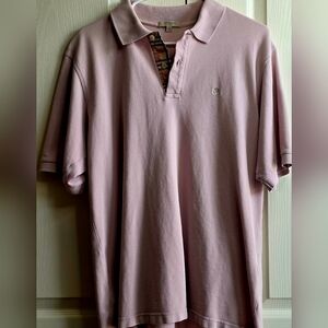 Burberry London L Men's Light Pink Polo Shirt